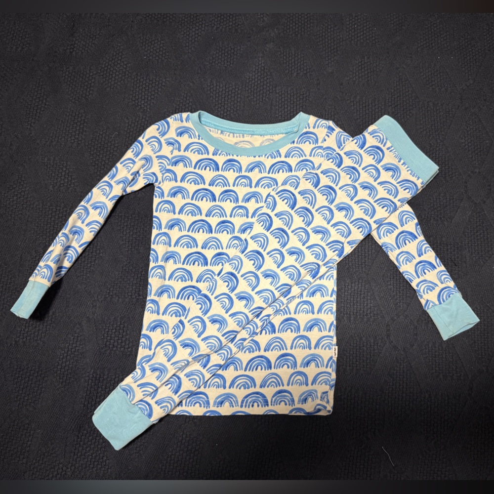 Little Sleepies: Blue Rainbows two-piece pajama set - 18-24 months